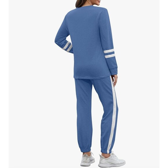 C127 NWT Women’s 2-Piece Lounge Travel Set Light Blue Size Medium Casual - Picture 2 of 2